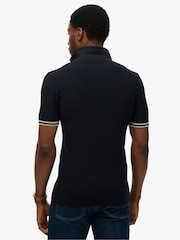 Superdry Knitted Texture Short Sleeve Polo Shirt - Imagen 2 de 4