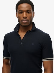 Superdry Knitted Texture Short Sleeve Polo Shirt - Imagen 4 de 4