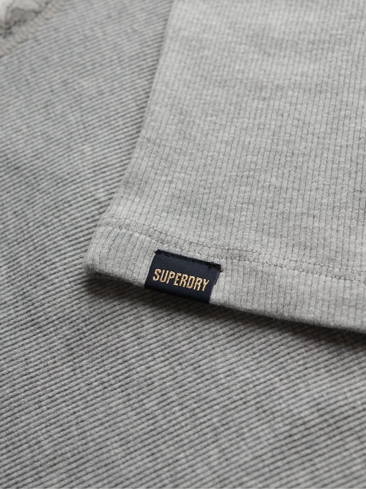 Superdry Grey Vintage Lace Trim Vest Top - Image 6 of 6