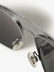 Superdry Black Square Metal Sunglasses - Image 3 of 3