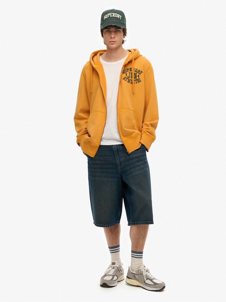 Superdry Vintage Athletic 100% Cotton Zip Hoodie - Bild 1 von 4
