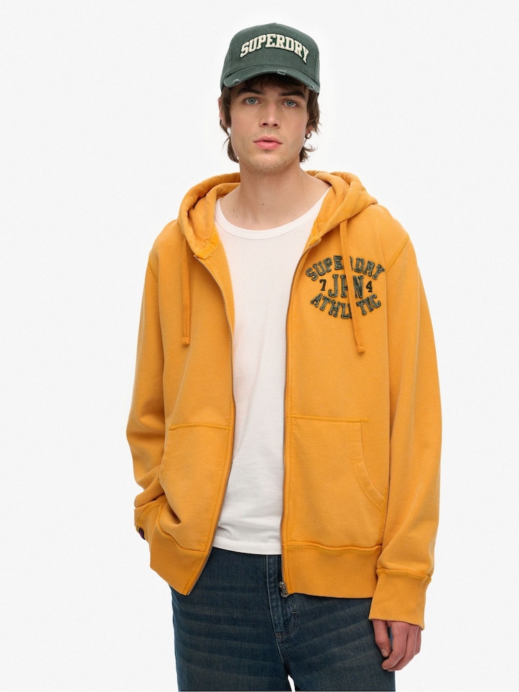 Superdry Vintage Athletic 100% Cotton Zip Hoodie - Bild 2 von 4