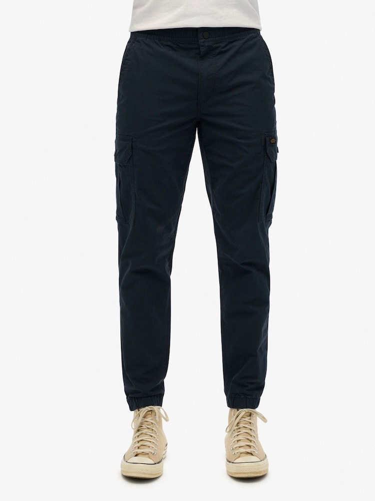 Superdry Blue Slim Para Cargo Joggers - Image 1 of 6