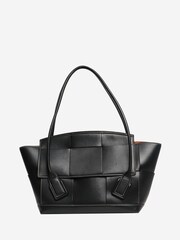 Bottega Veneta Black Bottega Arco Intrecciato Tote Bag - Image 1 of 8