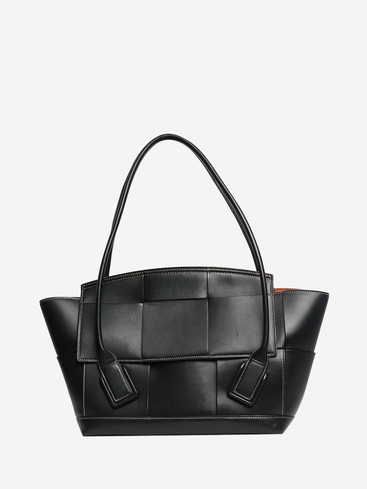 Bottega Veneta Black Bottega Arco Intrecciato Tote Bag - Image 1 of 8