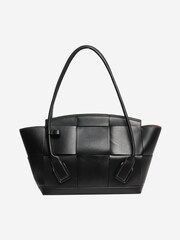 Bottega Veneta Black Bottega Arco Intrecciato Tote Bag - Image 2 of 8