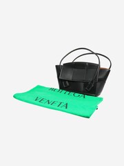 Bottega Veneta Black Bottega Arco Intrecciato Tote Bag - Image 5 of 8