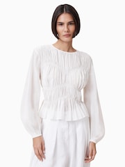 AllSaints White Melani Top - Image 3 of 7
