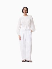 AllSaints White Melani Top - Image 4 of 7