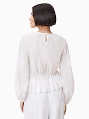 AllSaints White Melani Top - Image 6 of 7