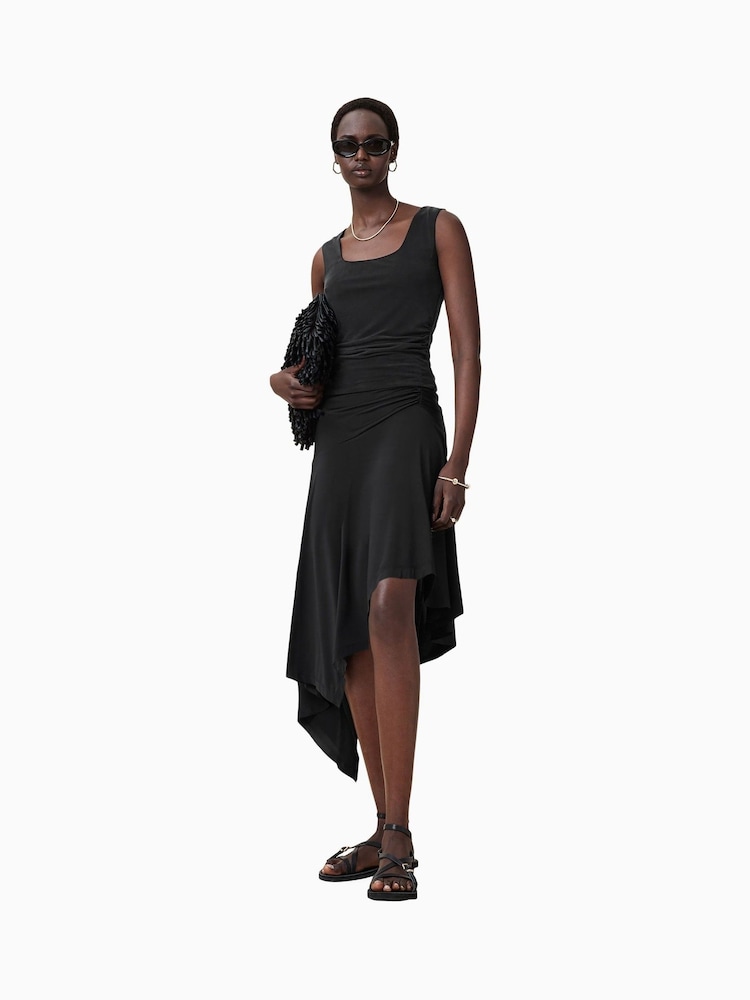 AllSaints Black Tami Cupro Vest - Image 1 of 7