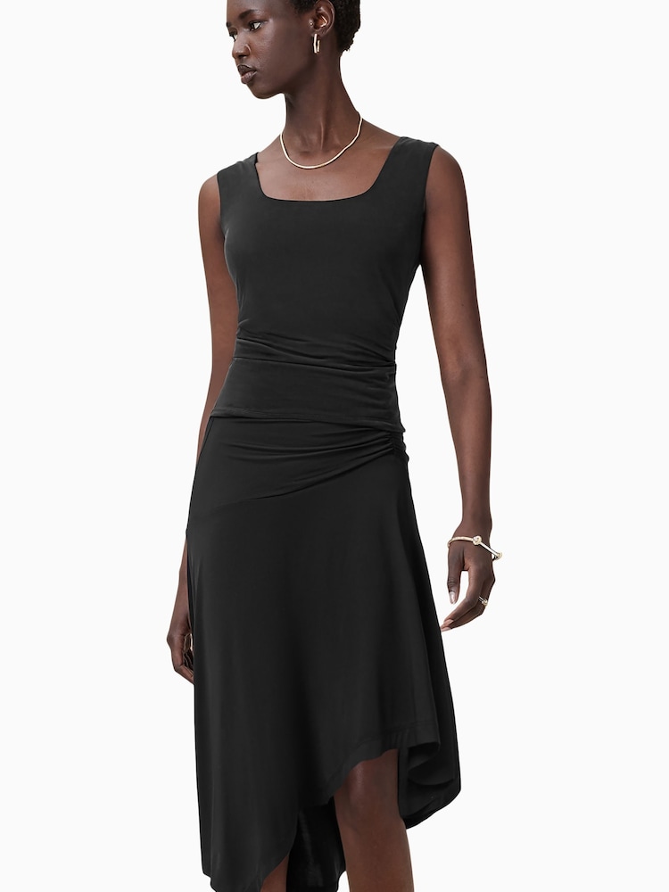 AllSaints Black Tami Cupro Vest - Image 2 of 7