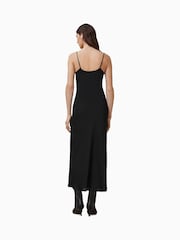 AllSaints Bryony Black V-Neck Midi Dress - Bild 4 von 5