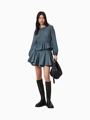 AllSaints Blue Melani Top - Image 3 of 8