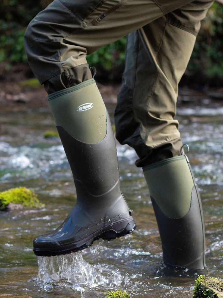 Grisport Green Mudmaster Premium Neoprene Wellingtons - Image 1 of 9 Grisport Green Mudmaster Premium Neoprene Wellingtons - Image 1 of 9