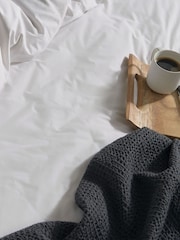 The Fine Bedding Company White Plain Dye Fitted Sheets - Image 2 of 4