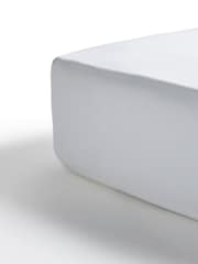 The Fine Bedding Company White Plain Dye Fitted Sheets - Image 3 of 4