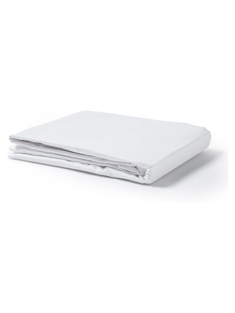 The Fine Bedding Company White Plain Dye Fitted Sheets - Image 4 of 4