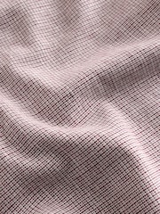 紫色 - 标准项圈 - 棉 亚麻布Blend 长袖 衬衫 - 8的图像8｝