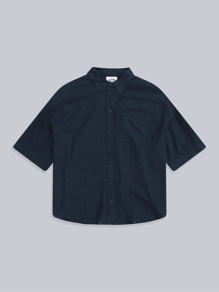 Animal Blue Womens Nova Linen Shirt - Image 1 of 5