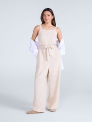 Animal Natural Womens Becca Linen Jumpsuit - Image 3 of 4