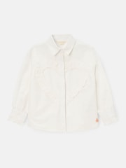 Angel & Rocket White Adelle Frill Heart Print Shirt - Image 6 of 8