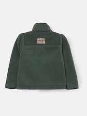 Angel & Rocket Green Aaron Zip Through Sherpa Fleece - Image 7 of 8