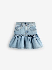 Angel & Rocket Blue Noemie Heart Pocket Denim Skirt - Image 6 of 7