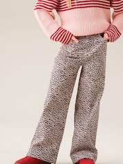 Angel & Rocket Brown Danni Heart Pocket Leopard Print Jeans - Image 1 of 8