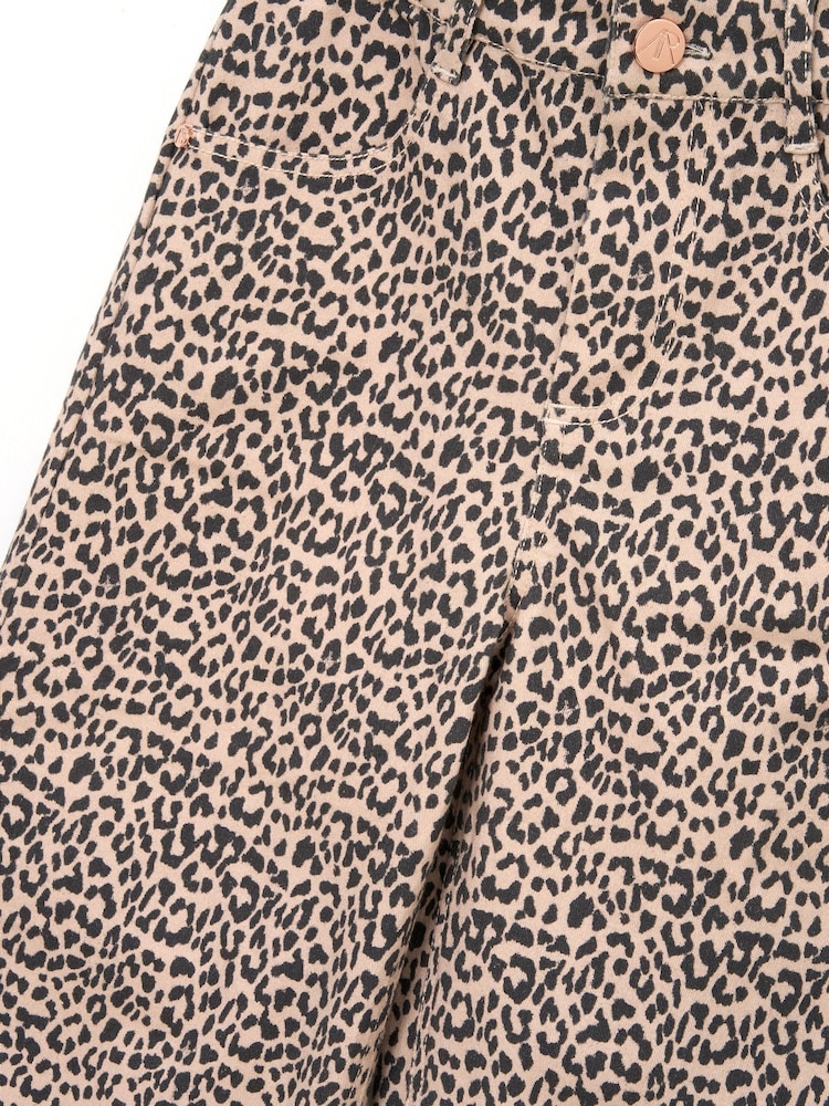 Angel & Rocket Brown Danni Heart Pocket Leopard Print Jeans - Image 8 of 8