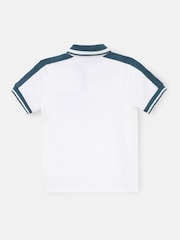 Angel & Rocket White Nolan Popcorn Knit Polo Shirt - Image 7 of 8