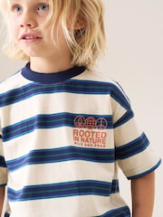 Angel & Rocket Natural Jayden Yarn Dyed Stripe T-Shirt - Image 2 of 7