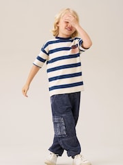 Angel & Rocket Natural Jayden Yarn Dyed Stripe T-Shirt - Image 3 of 7