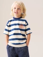 Angel & Rocket Natural Jayden Yarn Dyed Stripe T-Shirt - Image 4 of 7