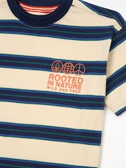 Angel & Rocket Natural Jayden Yarn Dyed Stripe T-Shirt - Image 7 of 7