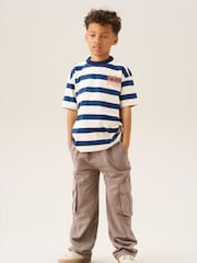 Angel & Rocket Brown Dylan Fleece Cargo Trousers - Image 5 of 8