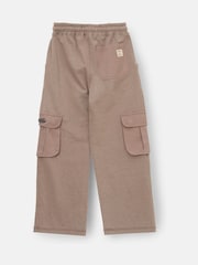 Angel & Rocket Brown Dylan Fleece Cargo Trousers - Image 7 of 8