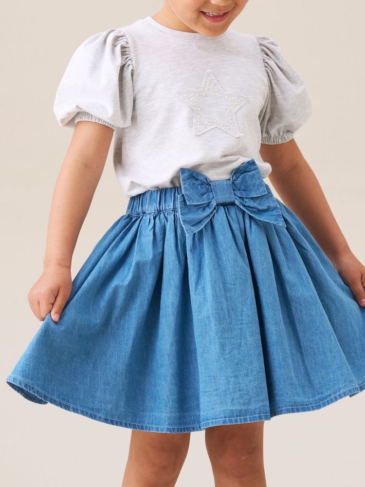 Angel & Rocket Blue Annie Denim Skirt - Image 1 of 4