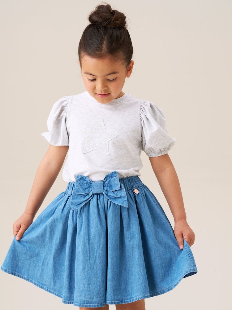 Angel & Rocket Blue Annie Denim Skirt - Image 2 of 4