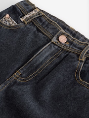 Angel & Rocket Black Piper Leopard Print Star Applique Wide Leg Jeans - Image 3 of 5
