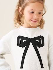 Angel & Rocket Silver Ella Sequin Skirt Sweat Dress - Image 2 of 8