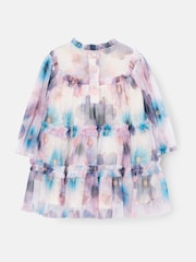 Angel & Rocket White Eleanor Floral Print Mesh Dress - Image 11 of 11