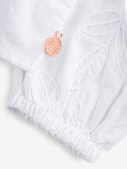Angel & Rocket White Lacey Embroidered Frill Sleeve Blouse - Image 4 of 5