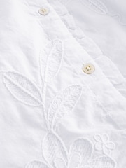 Angel & Rocket White Lacey Embroidered Frill Sleeve Blouse - Image 5 of 5