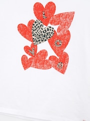 Angel & Rocket Oversized Quinn Heart Print T-Shirt - Imagen 6 de 6