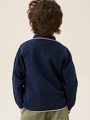 Angel & Rocket Blue Ryle Polo Neck Jumper - Image 2 of 5