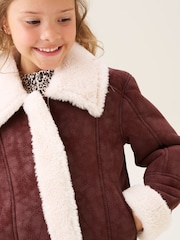 Angel & Rocket Red Halle Faux Leather Fur Jacket - Image 4 of 8