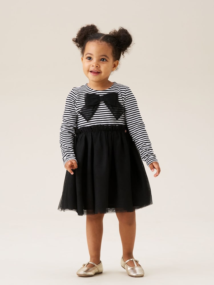 Angel & Rocket Black Carrie Bow Tutu Dress - Image 2 of 8