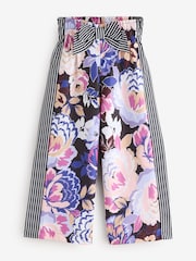 Angel & Rocket Purple Fleur Printed Wide Leg Trousers - Image 5 of 5