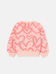 Angel & Rocket Pink Harlow Heart Jumper - Image 6 of 7